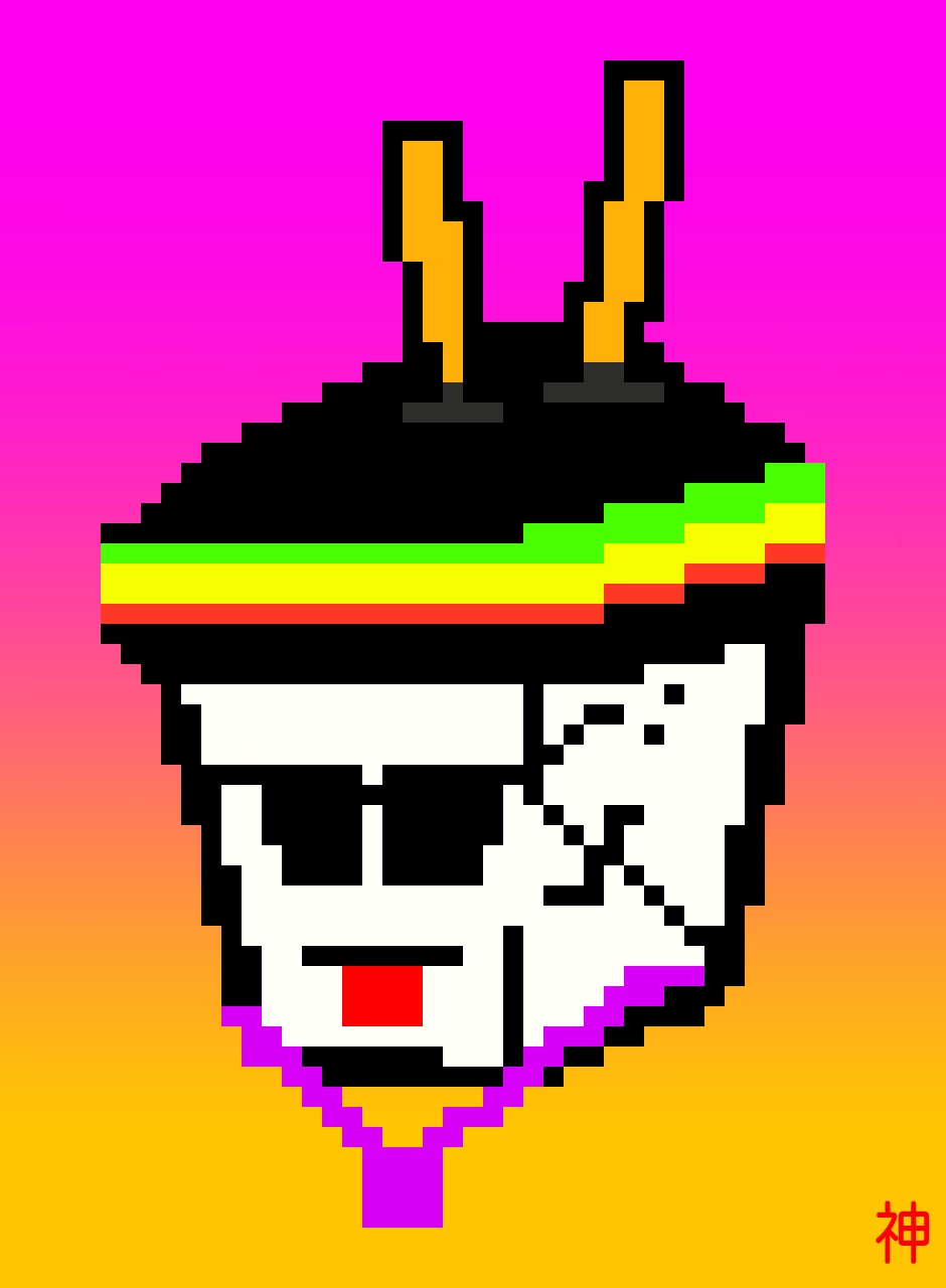 Lo Mane #20, a pixel-art profile picture.
