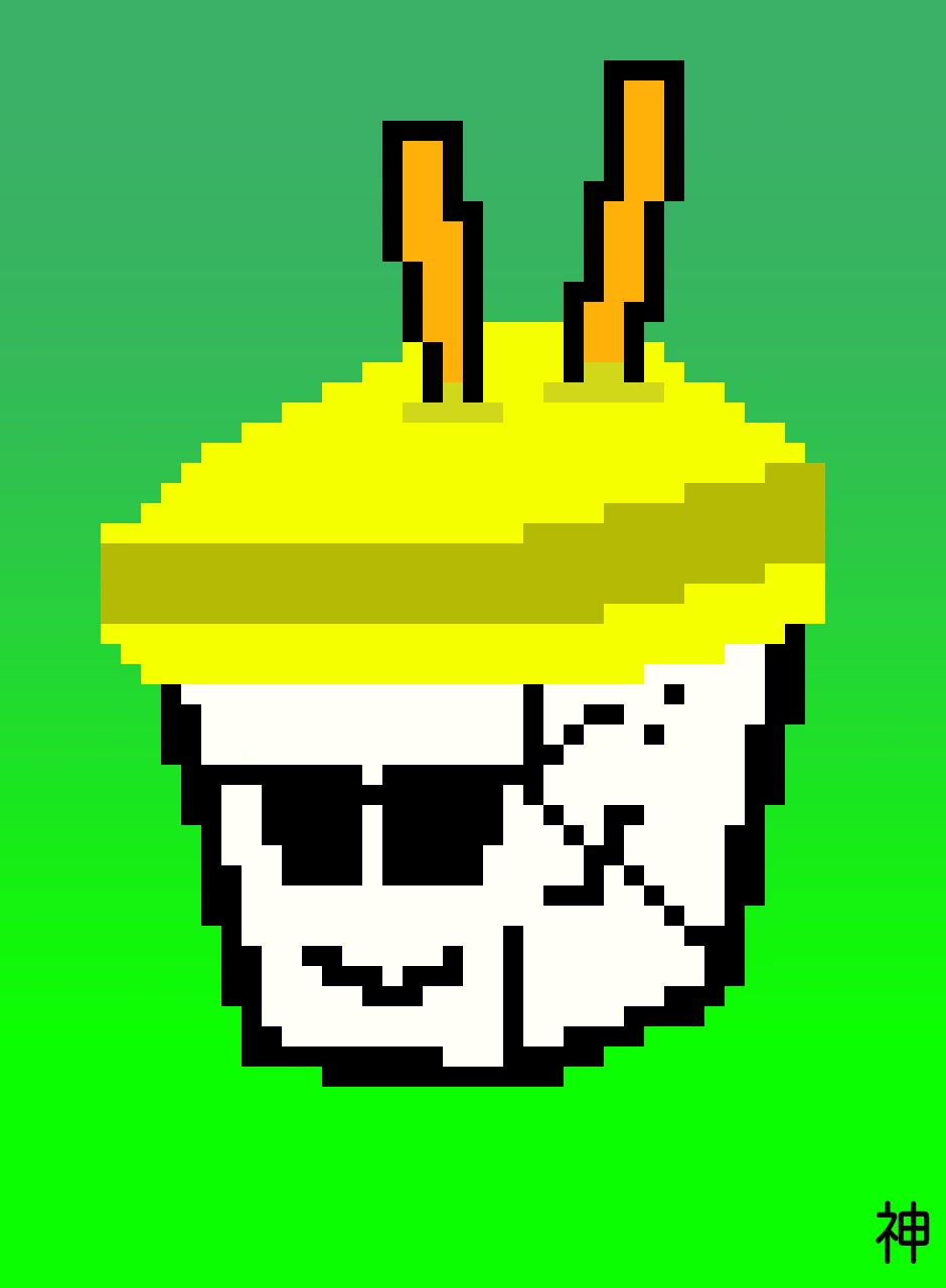 Lo Mane #4, a pixel-art profile picture.
