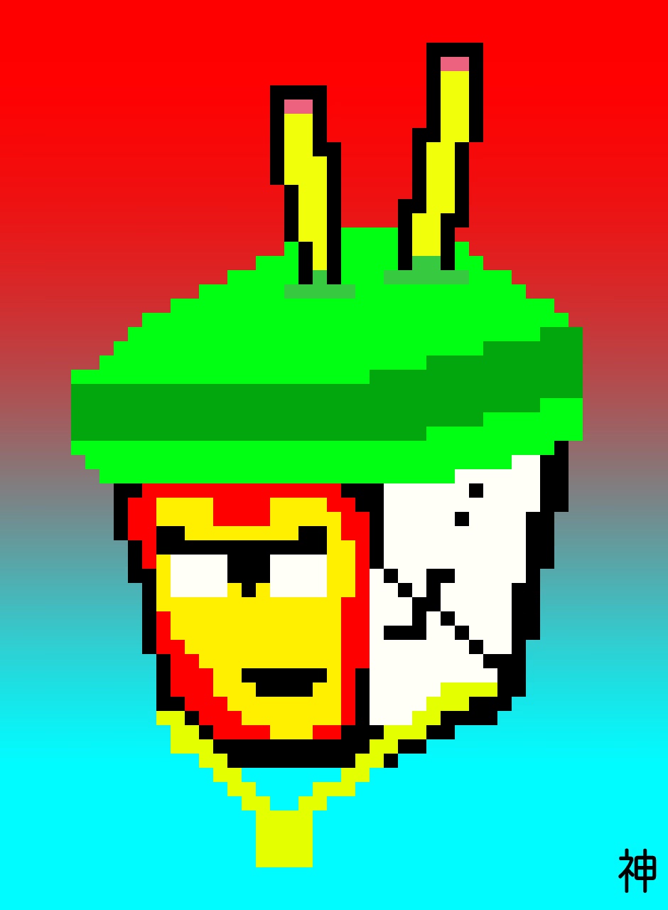Lo Mane #64, a pixel-art profile picture.