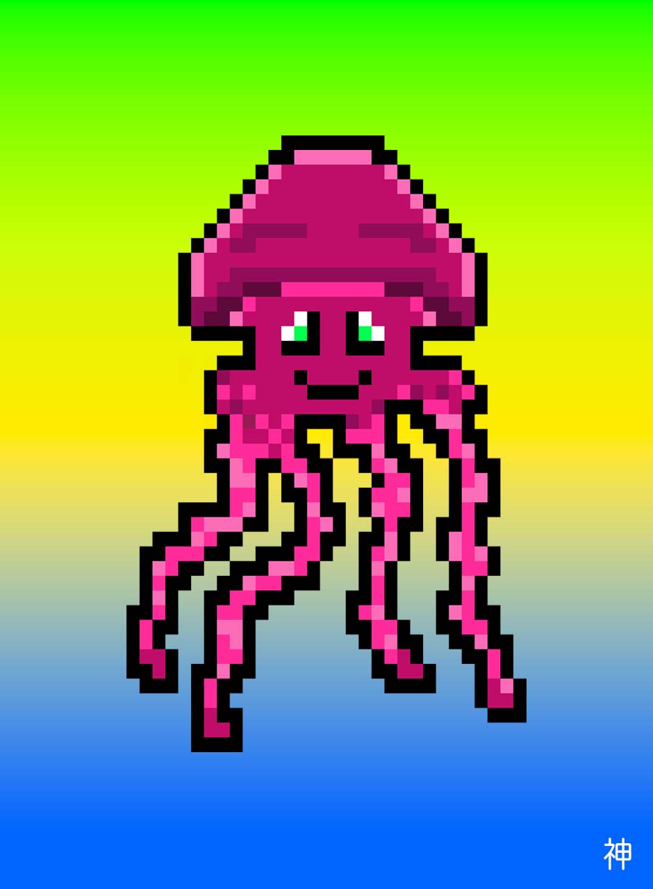Atolla &mdash; pixel-art ToonKami artwork.