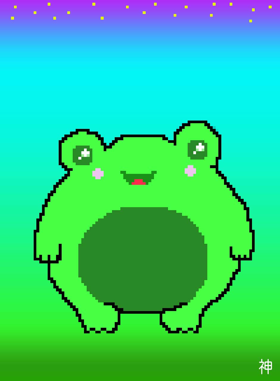 chubby &mdash; pixel-art ToonKami artwork.
