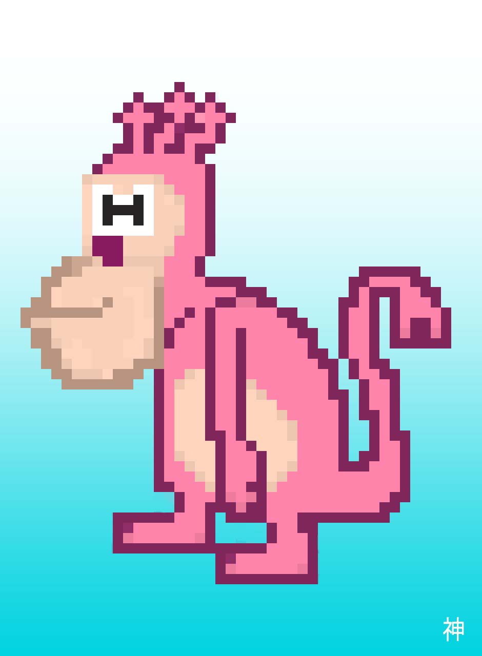 Sea Monkey &mdash; pixel-art ToonKami artwork.